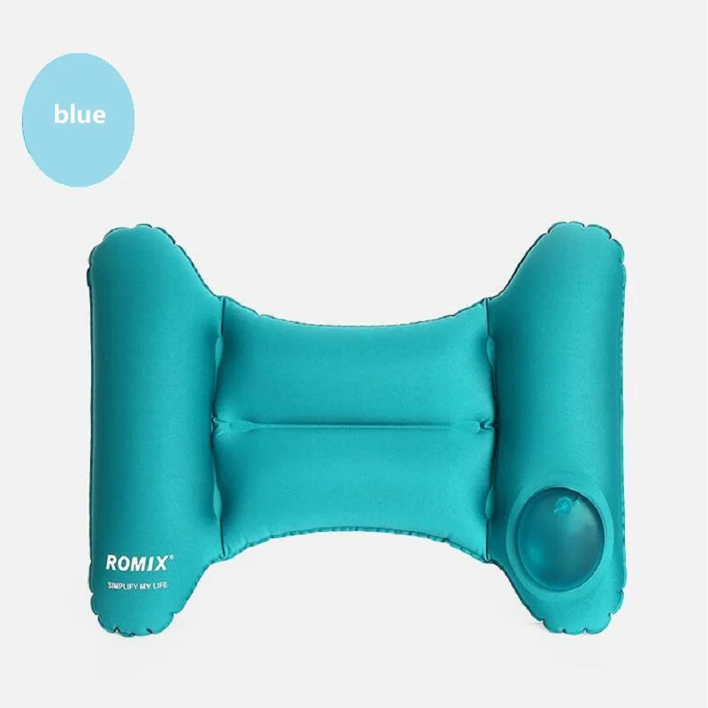 Подушка для путешествий, надувная, из цельного молочного шелка, дорожная подушка для самолета, 3 цвета, 46*35 см, дорожные аксессуары для подушек