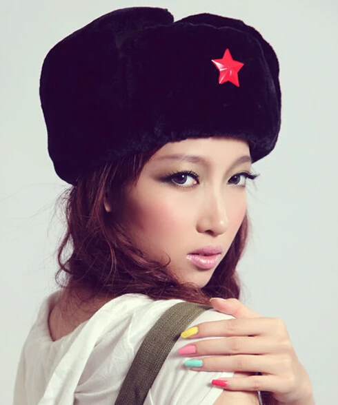 Винтажная шапка Lei feng для мужчин и женщин зимняя теплая русские шапки бомберы