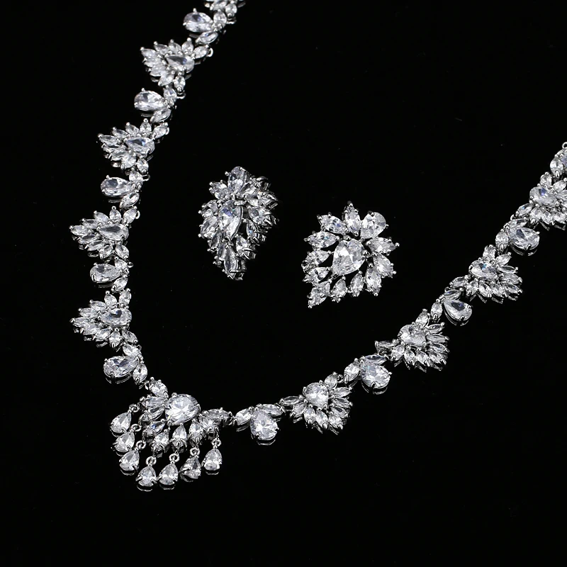 2017 роскошный винтажный цветок циркон африканские бусы Ювелирный Набор для