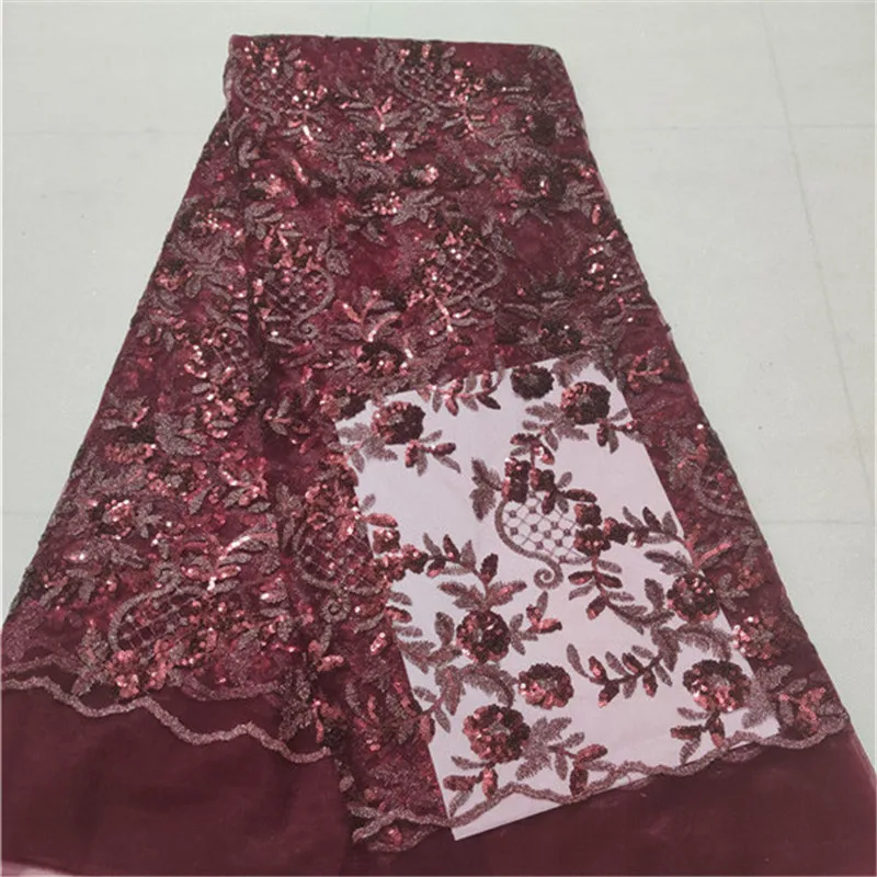 

New Design African Lace Fabric High Quality French Tulle Lace Fabric 2019 Nigerian Laces Guipure Embroidery Fabric For Wedding