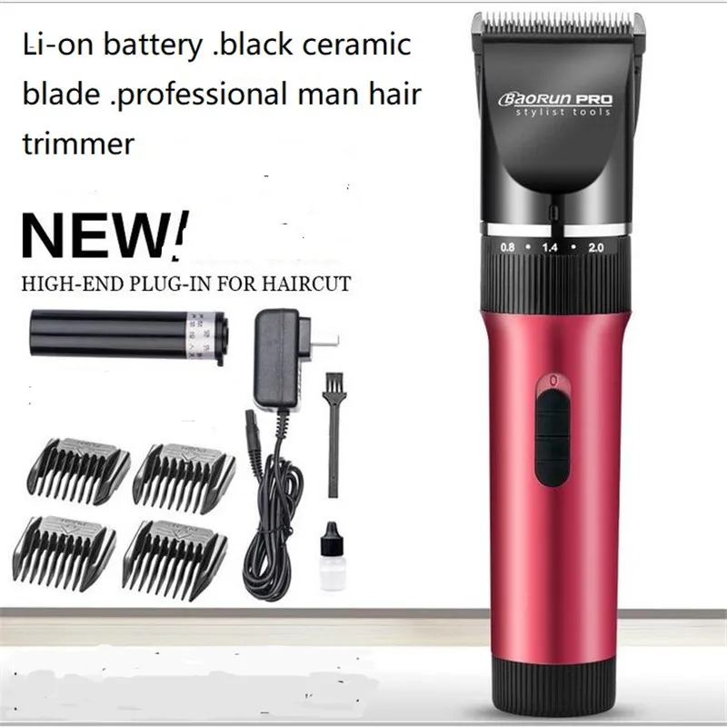 

Professional Electric Barber Clipper 0.8mm Precision Hair Trimmer Ceramic Cut Shaver Razor Hairdresser Barbershop Haircut Style