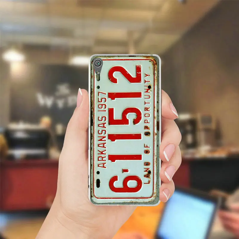 Номерных знаков для случае sony Xperia Z1 Z2 Z3 Z4 Z5 компактный Премиум M2 M4 M5 E3 E5 T3 XA Мягкие
