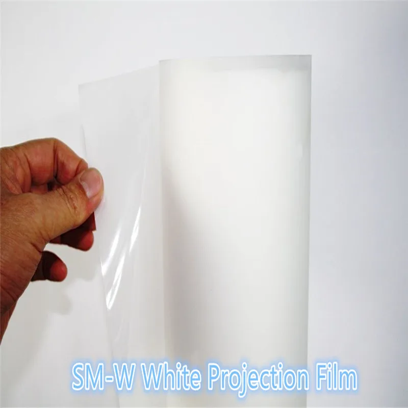 

1.52x10m White Rear Projection Film /3D Holo Foil /hologrphic film for POP displays