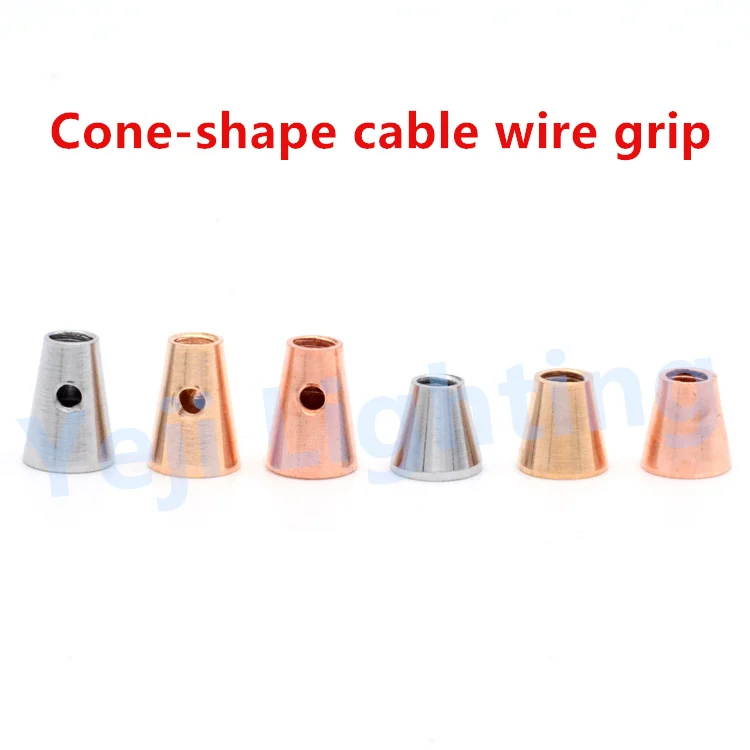 Железный кабельный зажим железный конусный наконечник форма провод шнур ручка