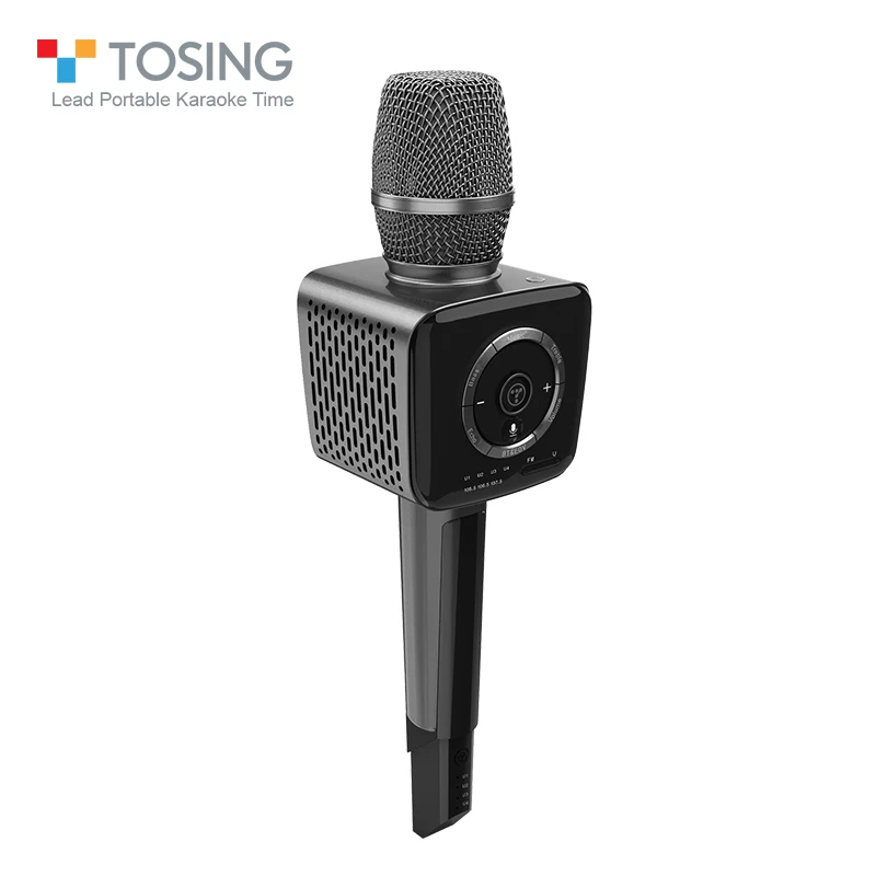 Pearl Black Тосинг микрофон продавец смартфон HIFI bluetooth/FM/UHF/EOV/AUX IN/наушники Ручной беспроводной караоке профессиональный микрофон - Цвет: Pearl Black