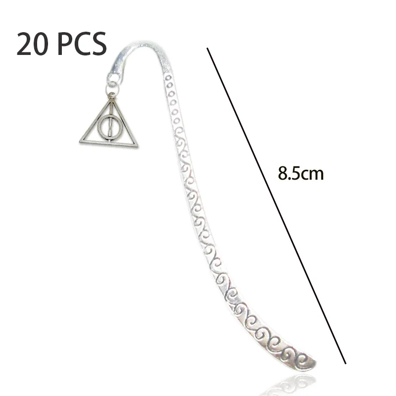 20 шт. металлическая Закладка Книга deathly hallows Гарри Закладка страница маркер волшебный зажим Marque журнал путешествий; Записная книжка Pin - Цвет: 1