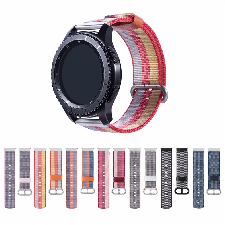 22 мм браслет нейлоновый ремешок для Huami Amazfit Pace Stratos 2 ремешок huawei Watch GT Honor Magic Dream Band samsung gear S3 ремешок для часов
