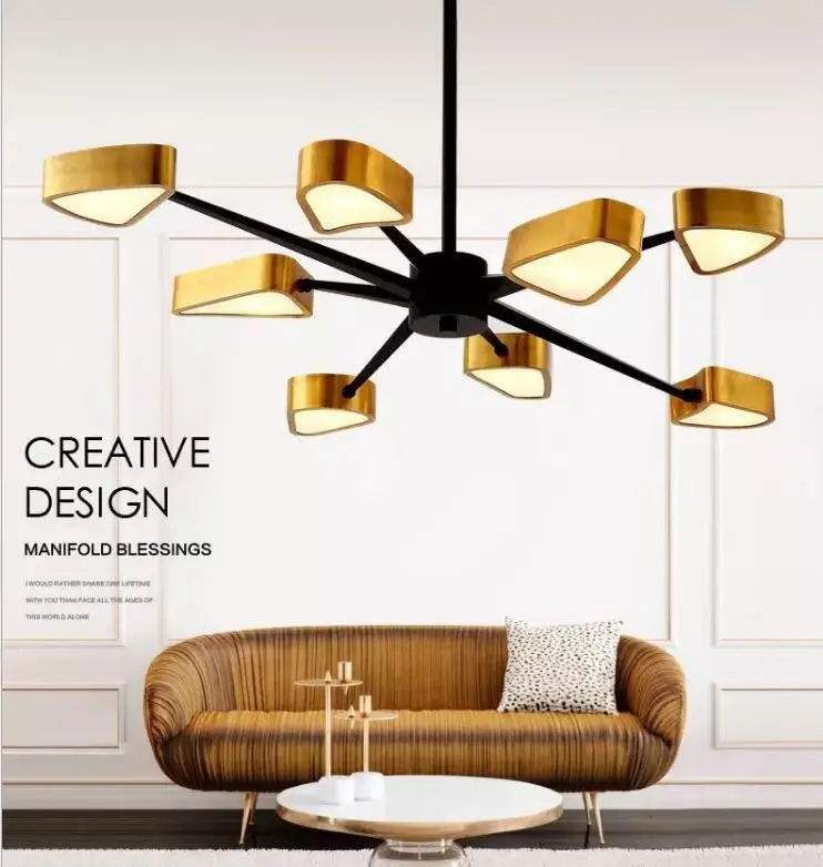 구매 L 북유럽 포스트 모던 미니멀리스트 대기 샹들리에 크리 에이 티브 개성 스타일 의류 매장 바 레스토랑 다이닝 룸 LED