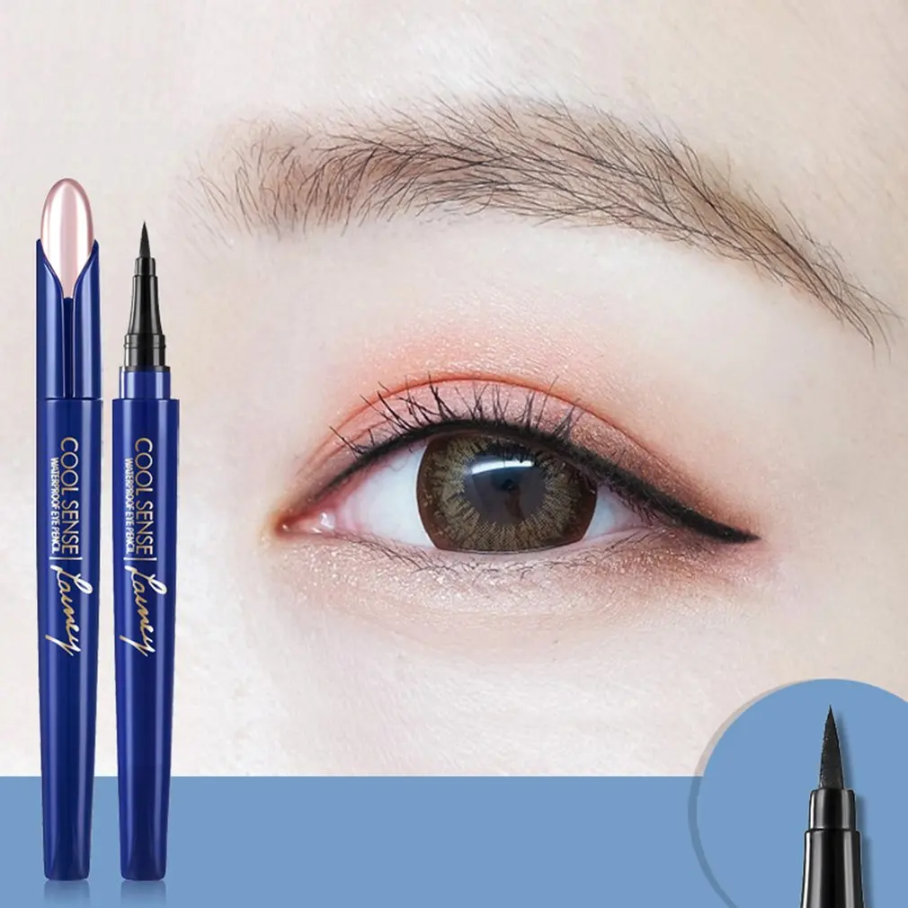 Черная фоторучка долговечная быстросохнущая косметический инструмент с защитой