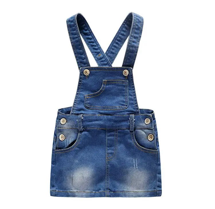 Ircomll Baby Girl Overall Skirt Jeans Girl Suspender Casual A-line Denims Suspender Overalls Girl 9M-3T Denim Clothes