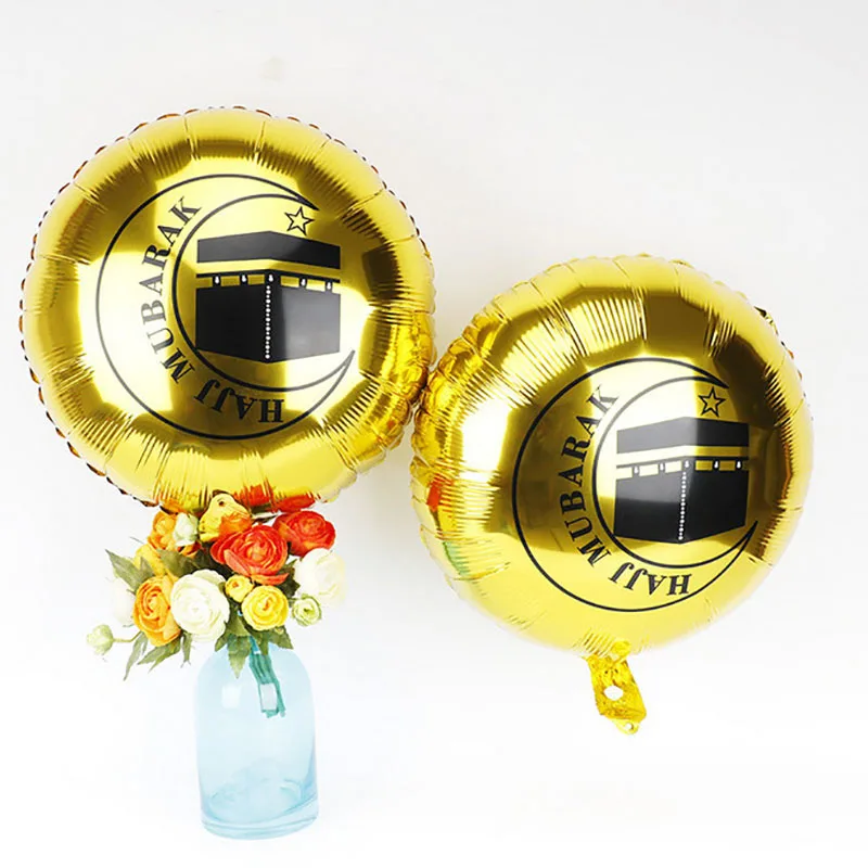 ИД Мубарак письмо шары 32 дюймов Фольга Луна клипсы для воздушных шаров