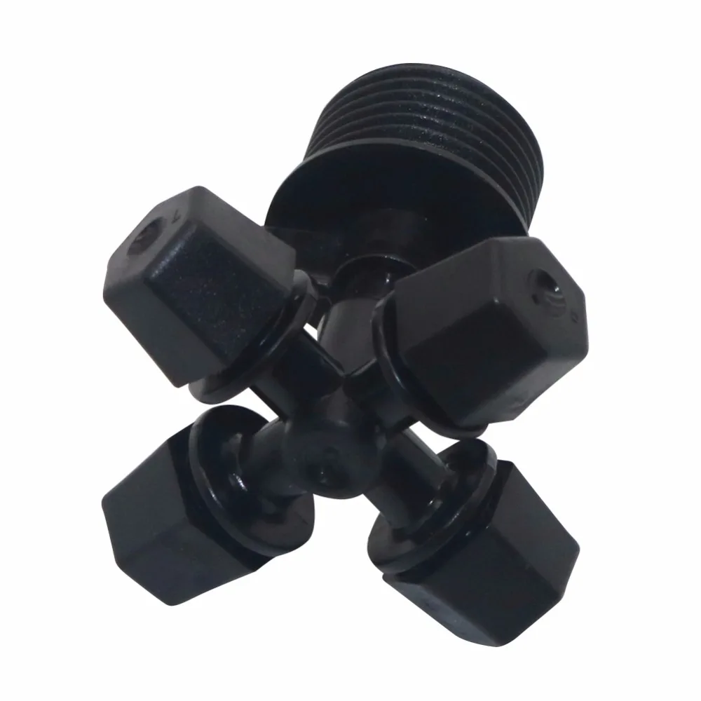 20 штук, распылитель для запотевания крестиком с резьбовым разъемом 1/", распылитель воды, система запотевания, сопло для орошения парника