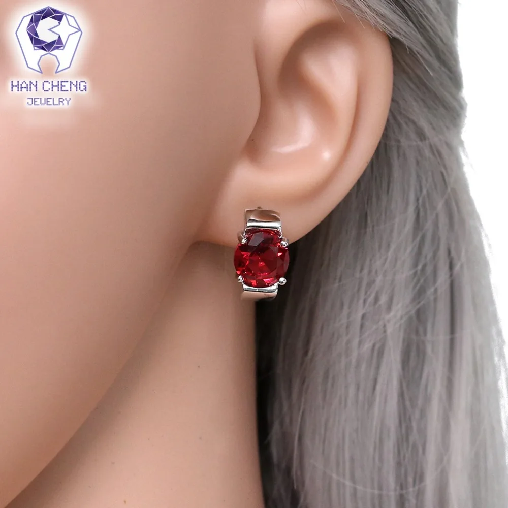 HanCheng Новая мода Роскошный u-образный посеребренный гвоздь AAA CZ украшение с