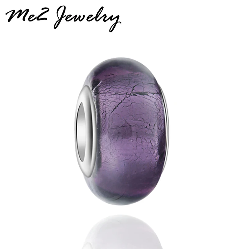 DIY ювелирные изделия европейские стеклянные бусины серебряные Шарм бусы для