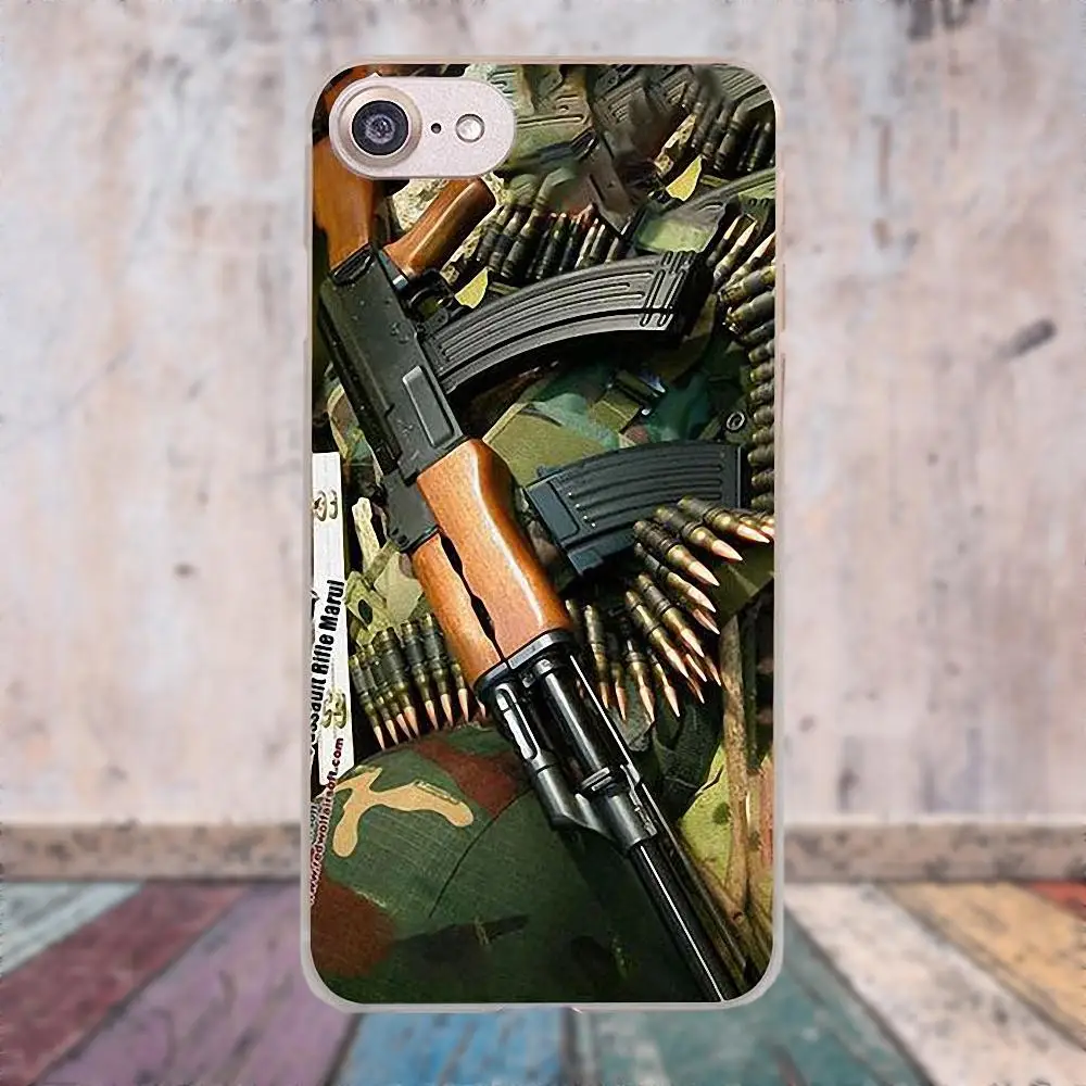 Oedmeb в продаже для Apple iPhone 4 4S 5 5C SE 6 6S 7 8 Plus X LG G3 G4 G5 G6 K4 K7 K8 K10 V10 V20 Ak47 Gun Series|Бамперы| |