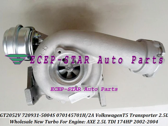 Бесплатная доставка турбо для Volkswagen VW T5 Transporter 02- AXE 720931 720931-0004 720931-0002 070145701H 070145701HX