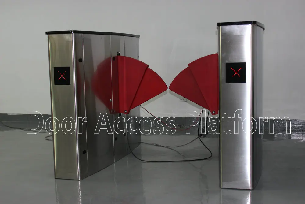 1 Pair of Wing Turnstile Flap gate Pedestrian SwingTurnstie Passageway access control Security barrier |