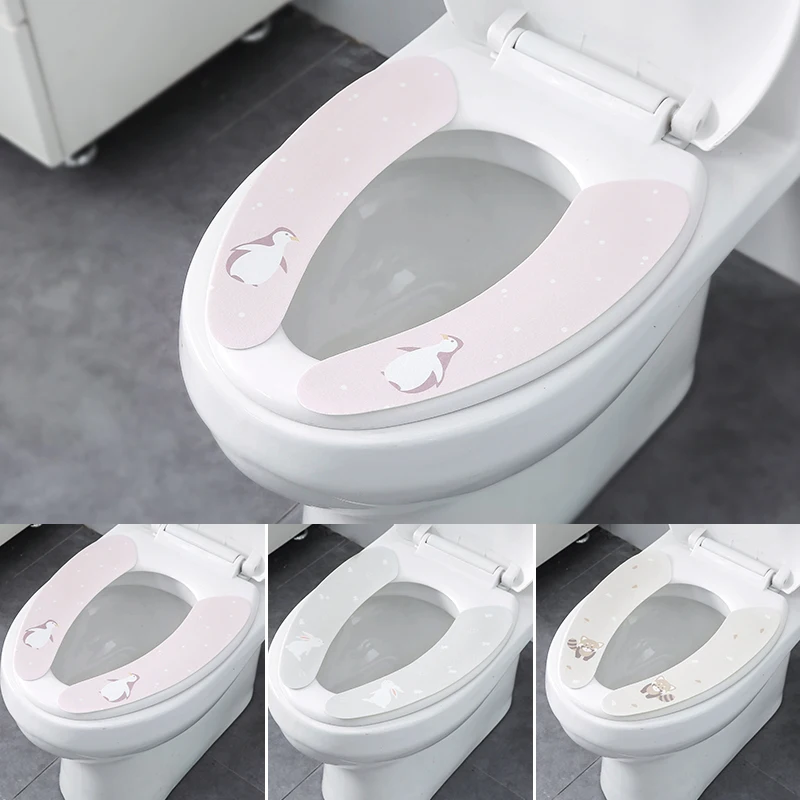 3 for general toilet seat pad cushion summer waterproof sit ring paste type posts | Дом и сад