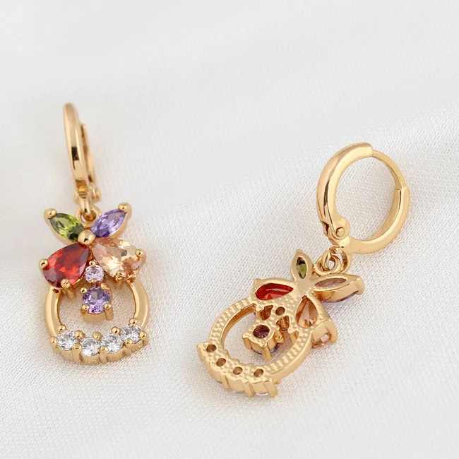 Kuniu Geometric Drop Earrings for Women Zircon Metal Material Exquisite Lovely Style Wedding Anniversary Occasion Jewelry | Украшения и