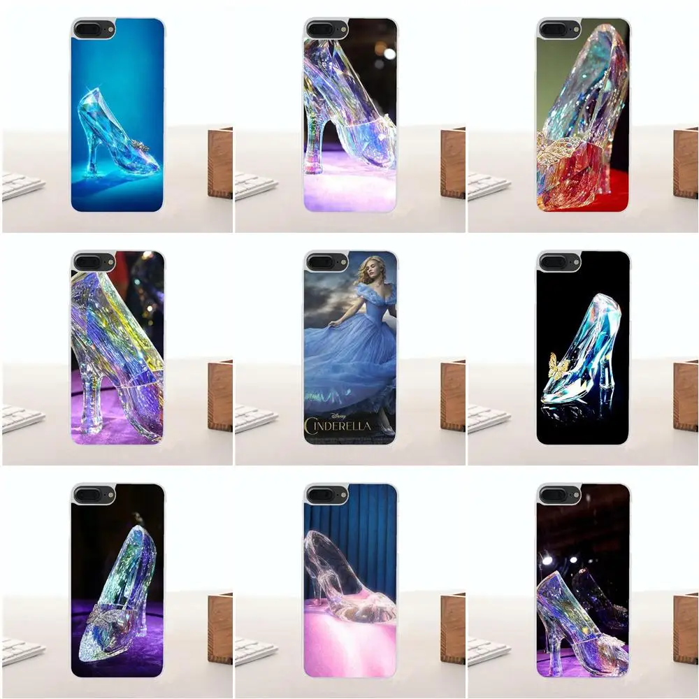 Bixedx Золушка кристальная обувь ТПУ протектор для Galaxy Alpha Core Note 2 3 4 S2 A10 A20 A20E A30 A40 A50 A60