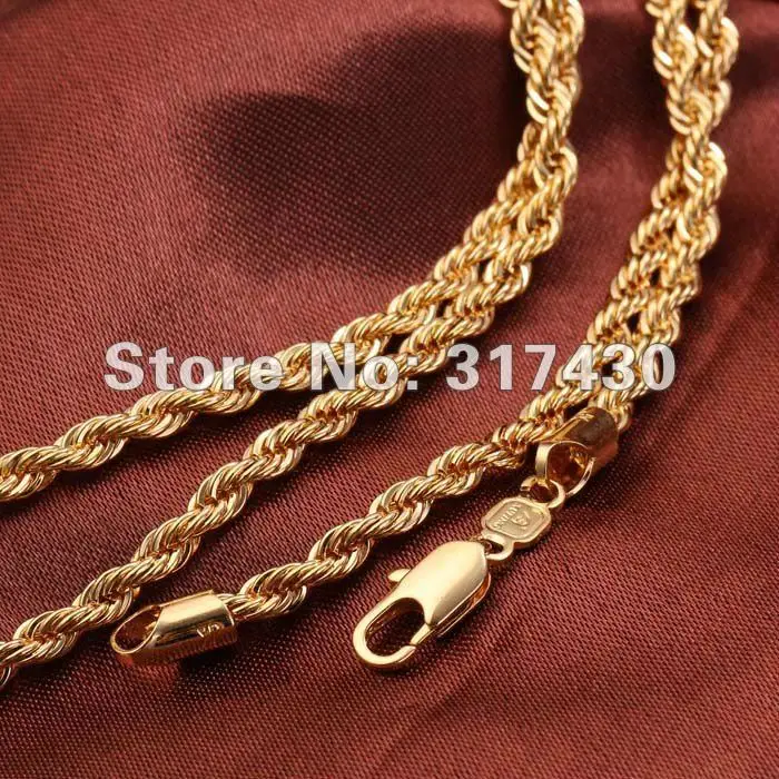 Rope Gold Chains For Men