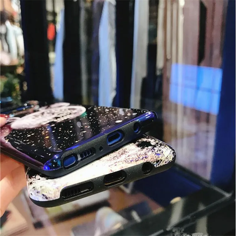 Чехол Ourpho для samsung Galaxy S8 S9 NOTE 8 9 чехол телефона милые животные уши планета Луна