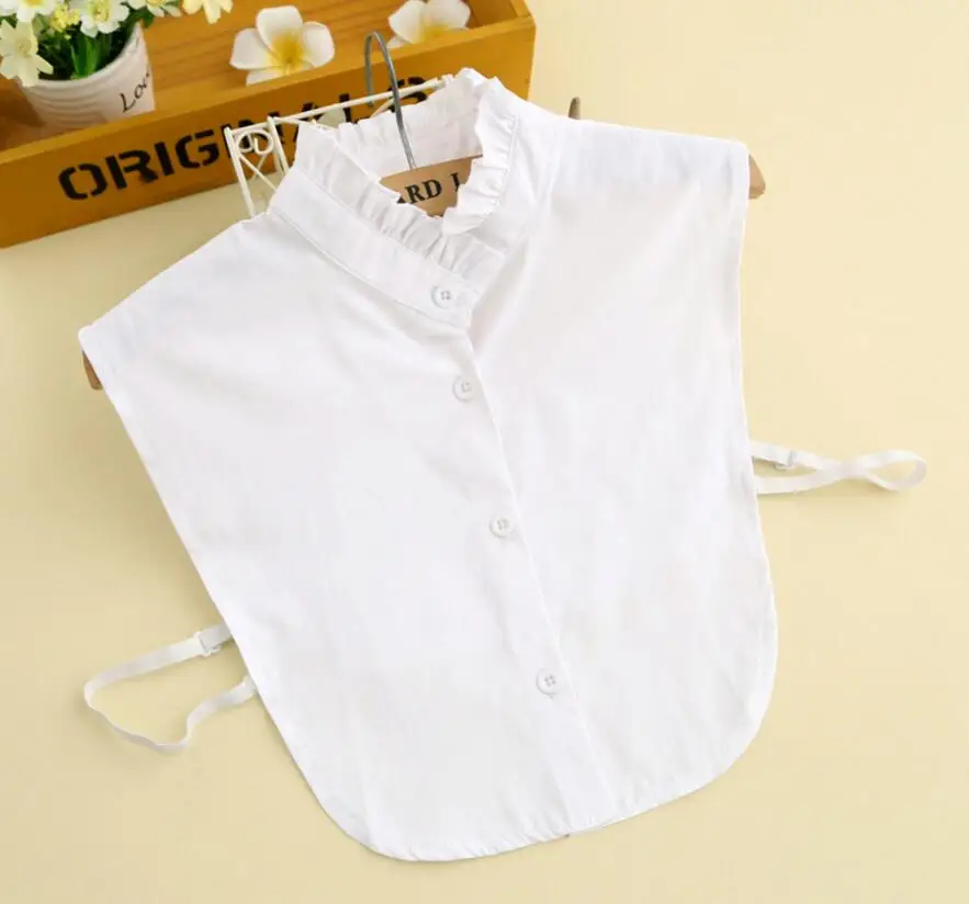 

2017 новое поступление мода ручная работа цветные Съемные поддельные белые хлопковые высокие рубашки поддельные женские украшения Поддельн...