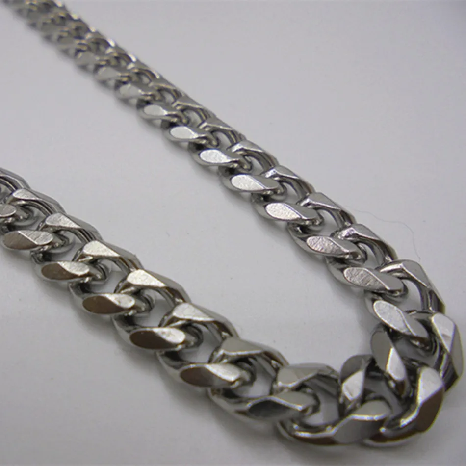 4/5/7/8/9Men's Stainless Steel Silver Curb Cuban Mens Boys Necklace Chain Gift Jewelry | Украшения и аксессуары