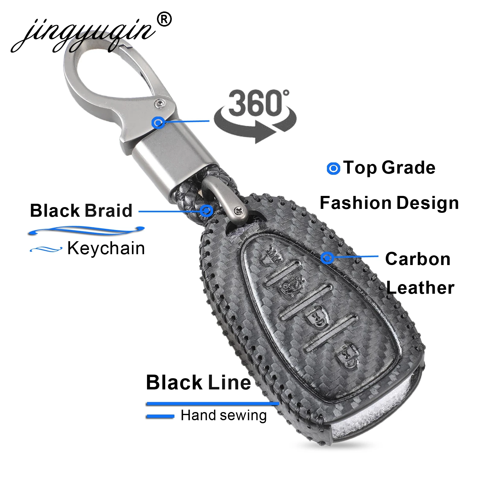 Carbon Styling Leather Car Key Case For Chevrolet Cruze Malibu Spark Sonic Impala Equinox Volt Trax Camaro Remote Fob Cover | Автомобили и