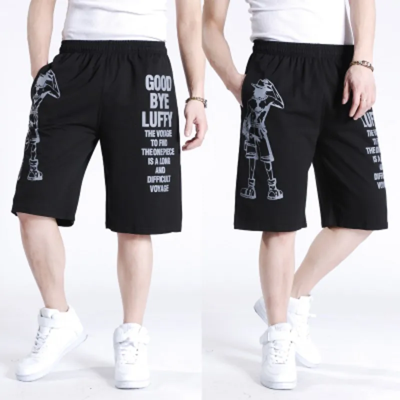 

Free shipping summer Plus size men's short hiphop cotton men Knee Length short print trousers shorts man xl-7x Chinese stylel