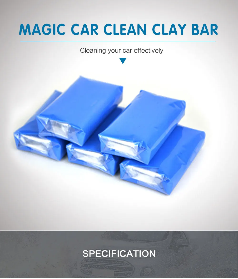 Автоуход 5pcs100g Волшебный Автомобиль Грузовик чистая глина бар автохимия очиститель автомобиля синий