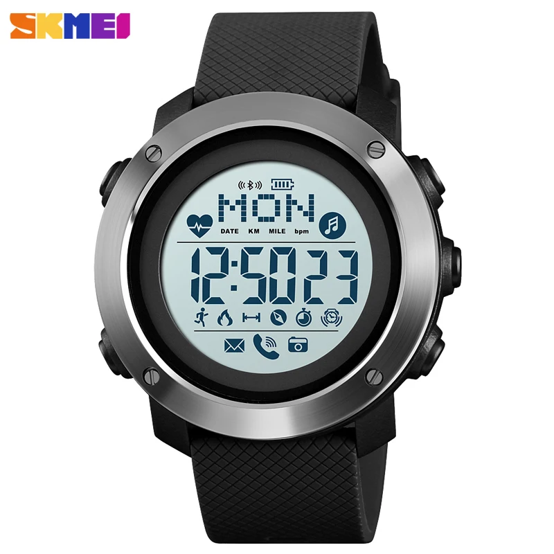 SKMEI Smartwatch для мужчин калории спортивный смарт браслет монитор сердечного ритма