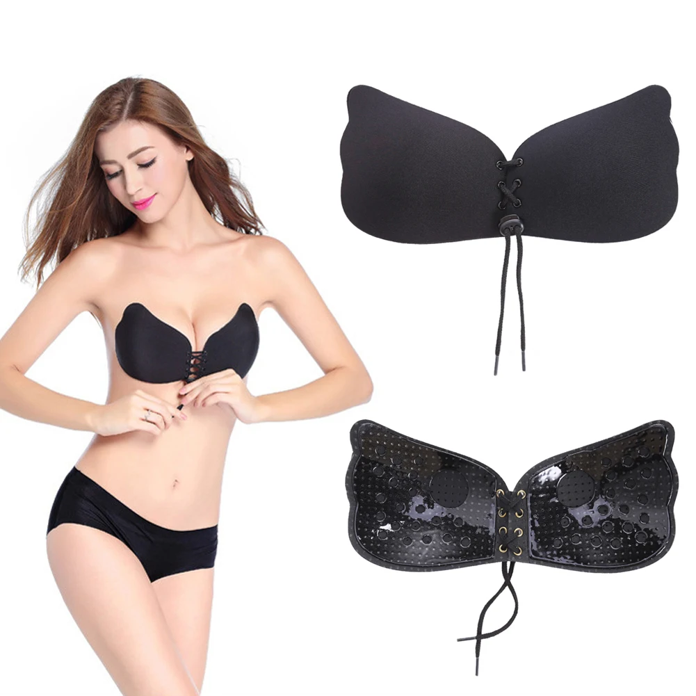 2017 сексуальное нижнее белье без бретелек Fly бюстгальтер крылья завязываются