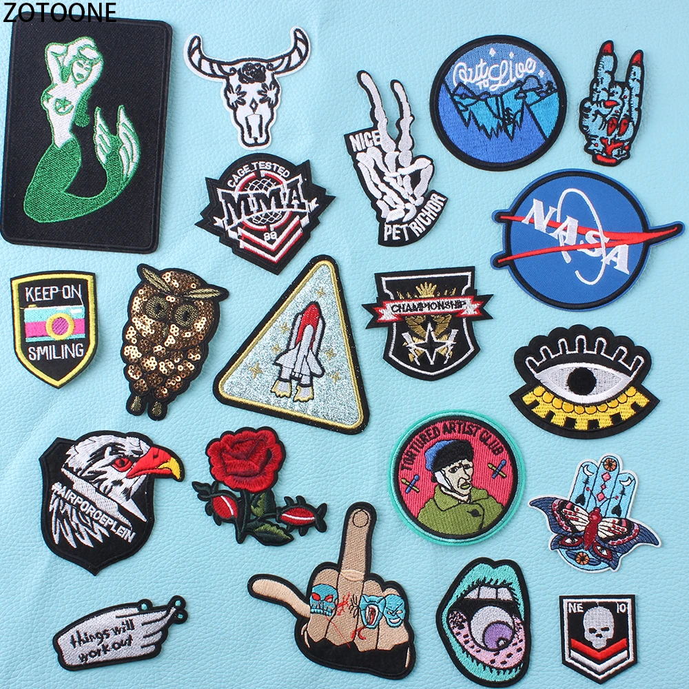 ZOTOONE индивидуальная винтажная нашивка в стиле панк для одежды своими