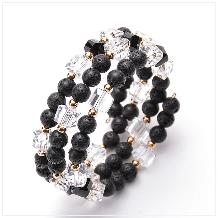 2019 новый браслет из вулканического камня с многослойным покрытием и эфирным