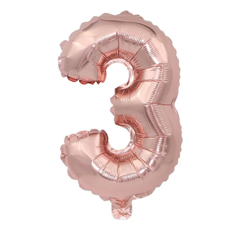 16inch RG 3 16 дюймов, розовое золото, вечерние A-Z, буквы, фольга, воздушные шары, lettre, детские украшения для свадьбы и дня рождения, номер события, anniversaire, поставки - Цвет: 16inch RG 3
