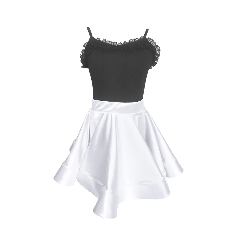 

Latin Dance Skirt Girls Latin Practice Clothes Professional Kids Latin Competition Dress Tango/Rumba Performance Outfit DQL1334
