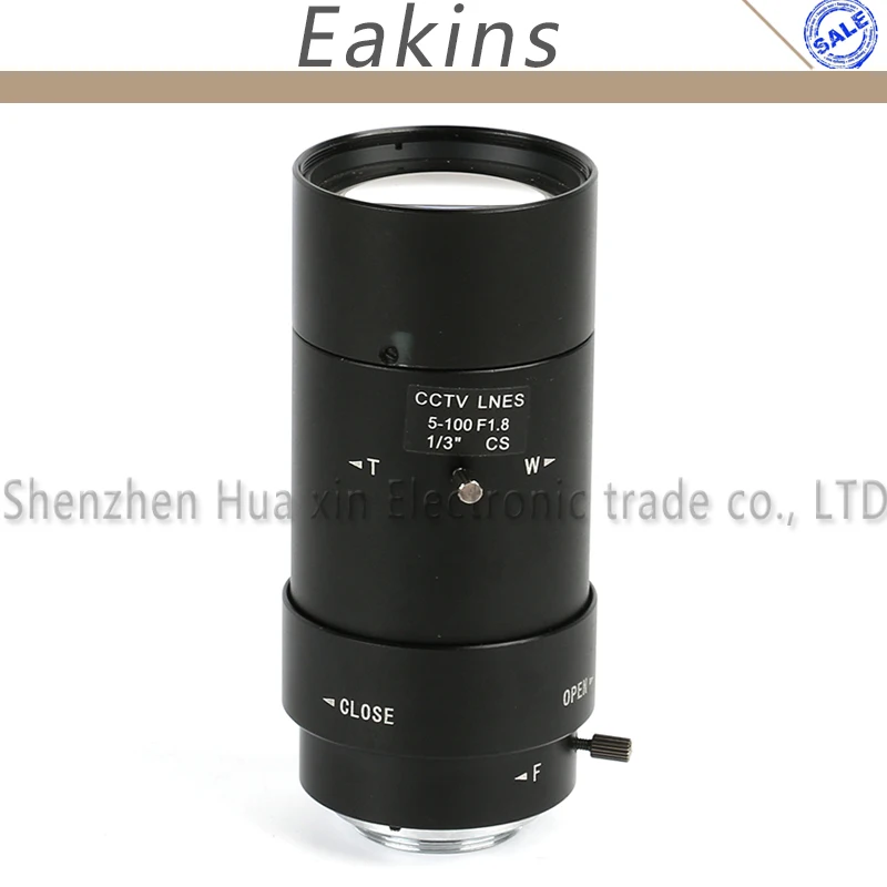 5-100 мм Vari-focal F1.8 CS-mount объектив Ручной Ирис зум фокус объектив для безопасности CCTV камера промышленный микроскоп камера