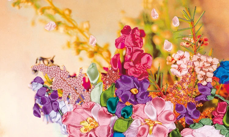 Несколько стилей, DIY легкая лента вышивка для начинающих, Набор для вышивки крестом, холст картины для гостиной, шитье искусство, подарок