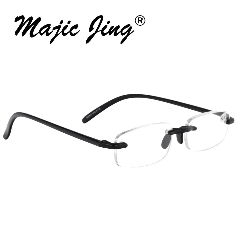 Пластиковые очки для чтения без оправы Magic Jing ультралегкие рецептурные