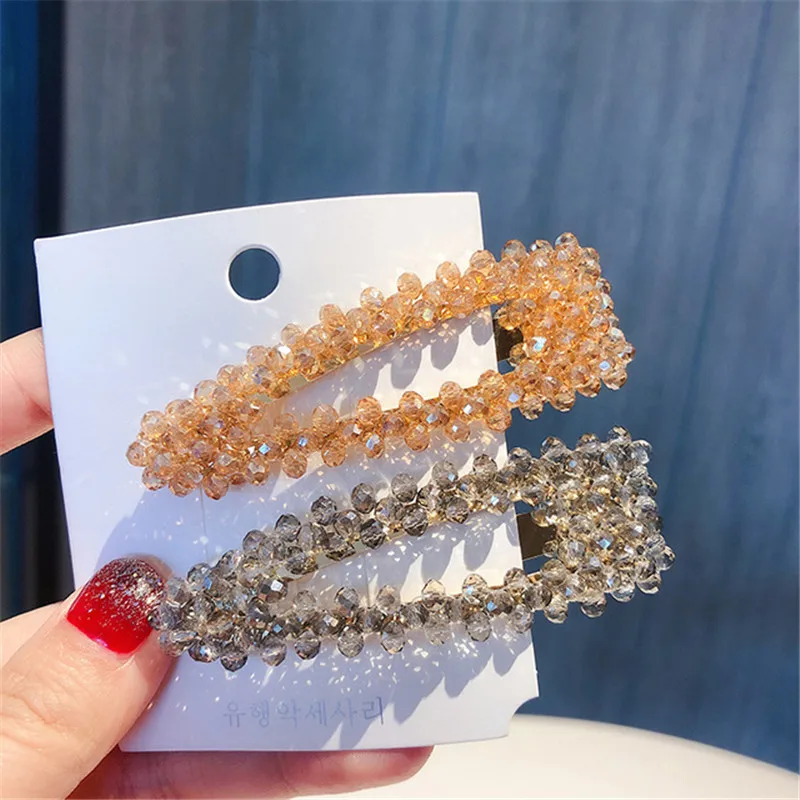 2019 жемчужная заколка прямоугольная для волос с кристаллами аксессуары укладки