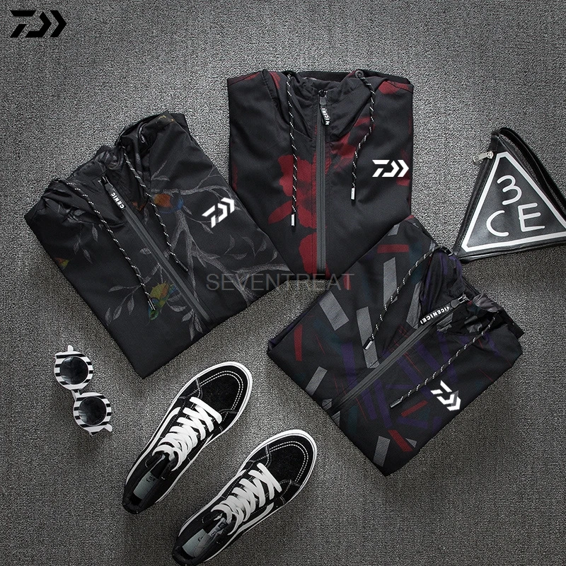 DAIWA DAWA Quick Dry Fishing Clothes Summer Long Sleeve Sunscreen Breathable Anti Mosquito Outdoor Anti-UV Hooded Jacket | Спорт и
