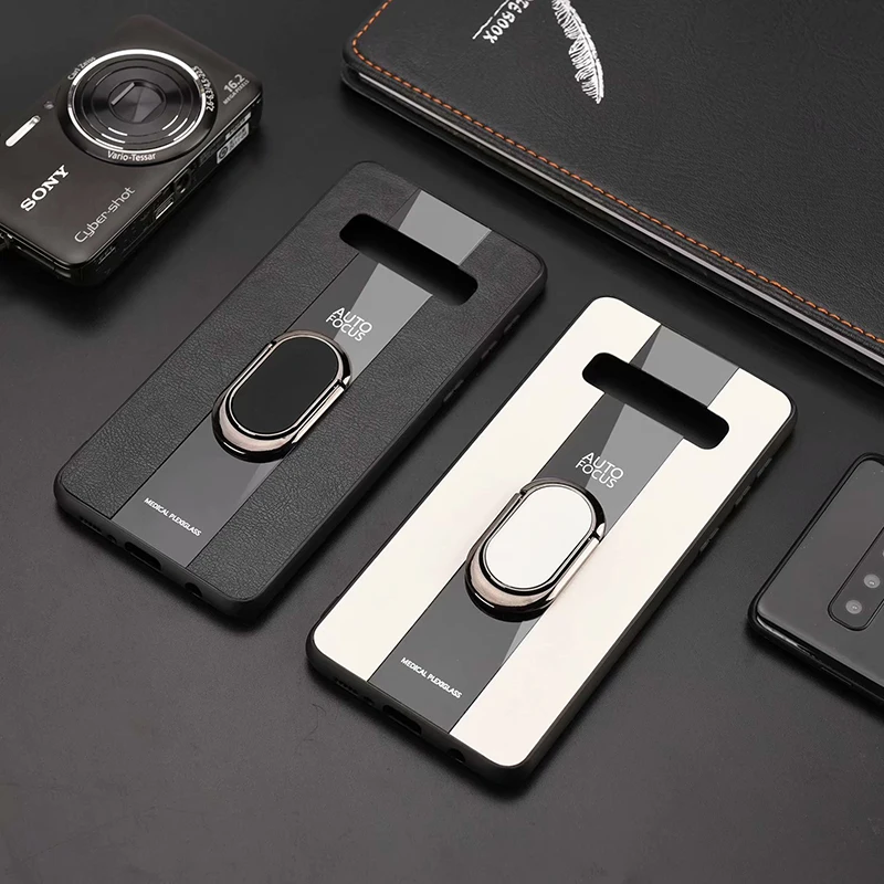 Binbo For Samsung Galaxy S10 Case Cover Plus Car Magnetic Stand TPU + Plexiglass S10Plus S10E | Мобильные телефоны и