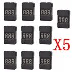 F18255-50 50 шт. BX100 1-8S тестер напряжения литий-полимерной батареинизковольтный зуммер сигнализациипроверка напряжения батареи с двумя динамиками