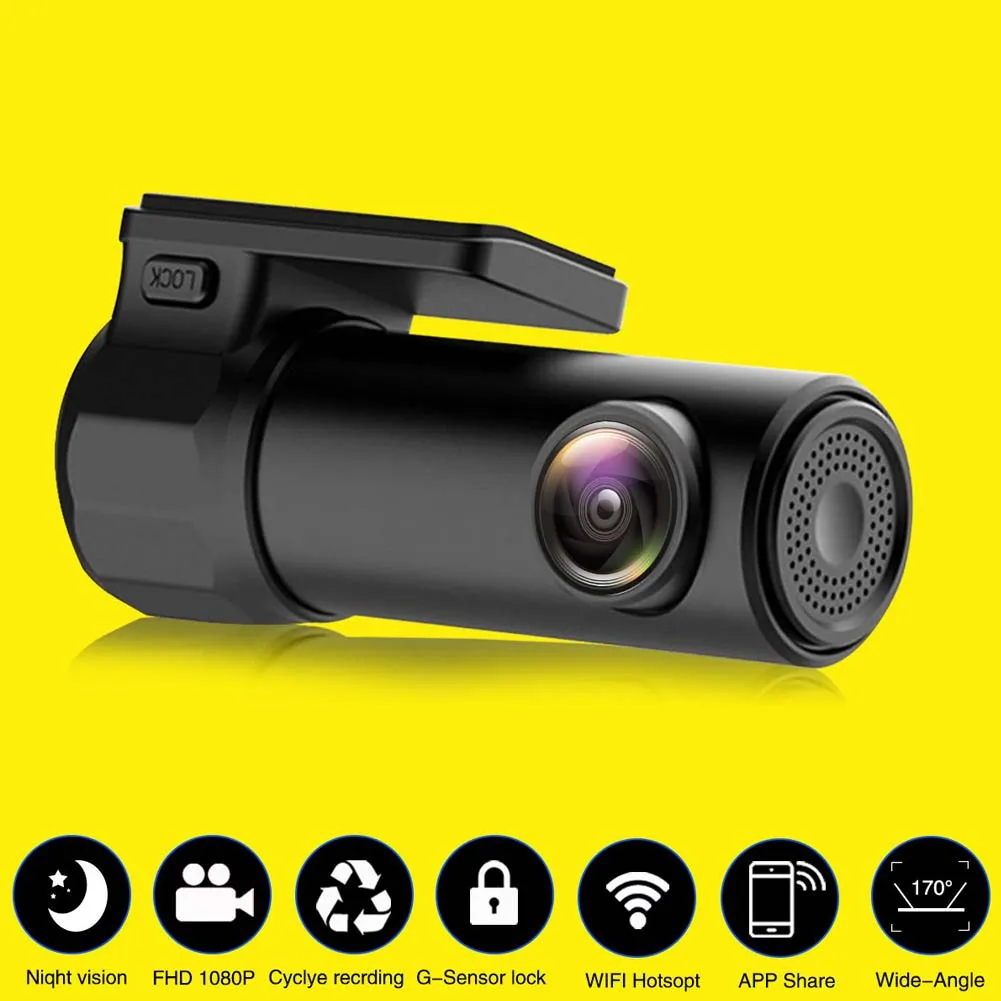 Wifi автомобильный Автомобильный регистратор DVR камера 1080 P HD Универсальный 170