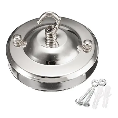 Винтажная хромированная потолочная роза подвесной светильник с крючком и