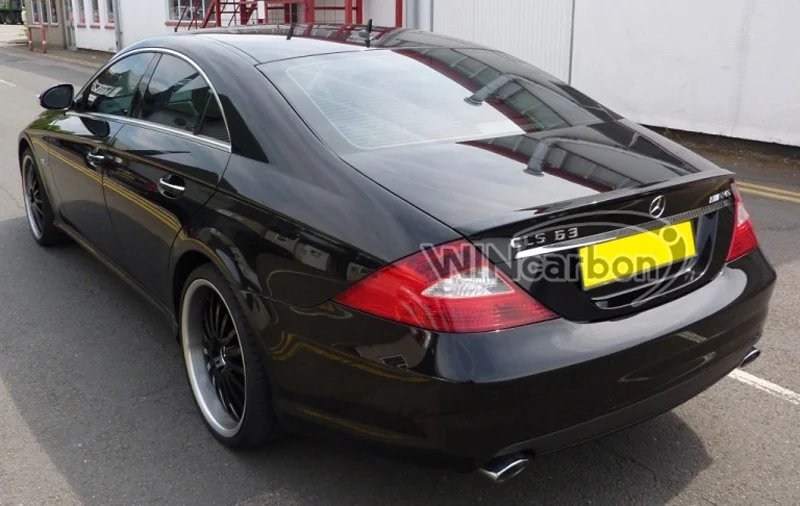 Настоящий спойлер из углеродного волокна для багажника, подходит для MERCEDES BENZ W219 CLS CLS500 CLS550 CLS63 CLS350 2004-2010