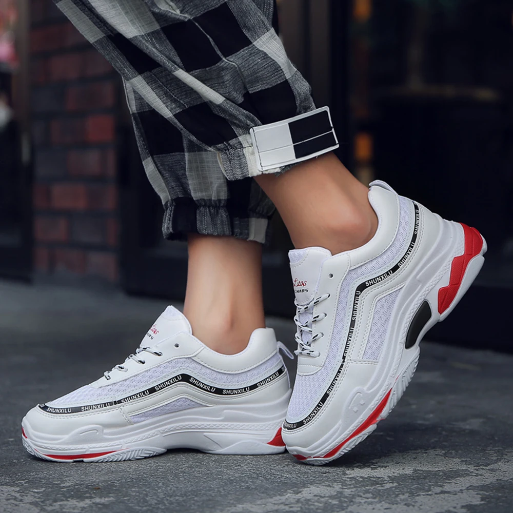 Running Shoes Women Sneakers 35-40 Breathable Light White Sport Woman Gym High Heel Jogging Walking Female | Спорт и развлечения