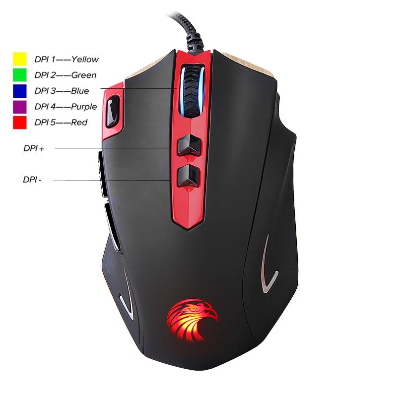 Z 7300 4000 DPI оптическая игровая мышь светодиодный светодиодными регулируемыми