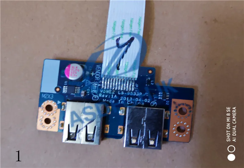 Для ACER Aspire Nautilus E1 572 572P 532 NE510 NE570 NE572 NV510 NV570 Usb порт доска с кабелем LS 9532p V5WE2 100%